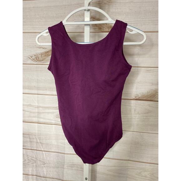 Brand New WYHDY Girls 3X Purple Dance Unitard Leotard Sleeveless One Piece - Picture 1 of 5